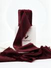 Fita decorativa HUIHUANG Burgundy Velvet, rolo de 5 cm x 2,7 m