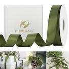 Fita decorativa HUIHUANG Satin 2,5 cm x 46 m verde musgo Fita decorativa HUIHUANG Satin 2,5 cm x 46 m verde musgo