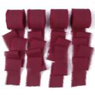 Fita decorativa Mlurcu Borgonha com bordas desgastadas 3,8 cm x 36,6 m