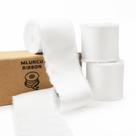 Fita decorativa Mlurcu White Silk Satin 3 rolos de 3,5 m