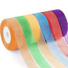 Fita decorativa Mototo Organza Sheer Chiffon 1 polegada 46 m 6 rolos