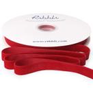 Fita decorativa Ribbli Velvet Vermelho Escuro 1,6 cm x 22,9 m