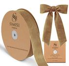 Fita decorativa SIMISI RIBBON Khaki Velvet 3,8 cm 23 m