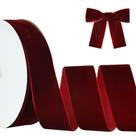 Fita decorativa TONIFUL Burgundy Velvet 5cm x 23m