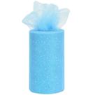 Fita Decorativa TONIFUL Tule com Glitter Azul Claro 15 cm x 46 m Fita Decorativa TONIFUL Tule com Glitter Azul Claro 15 cm x 46 m