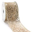 Fita decorativa Traico Gold Glitter Mesh 6,4 cm x 9,1 cm