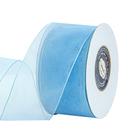 Fita decorativa VATIN azul claro de organza com fio 6,35 cm 46 m