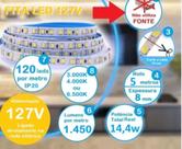 Fita direta 120 leds 10 metros com dupla face para perfil - 6000 k Fita direta 120 leds 10 metros com dupla face para perfil - 6000 k