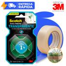 Fita Dupla Face 3M Transparente Fixa Forte 24mm X 2m Para Vidro Fixa Quadro Espelho Chave 5kg Scoth