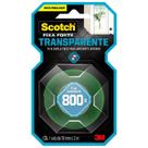 Fita Dupla Face Fixa Forte 800g Transparente 19mmx2mt Scotch 3M Fita Dupla Face Fixa Forte 800g Transparente 19mmx2mt Scotch 3M