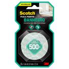 Fita Dupla Face Scotch 24 mm x 1,5 m 3M Fixa Forte Fixação Banheiro