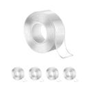Fita dupla face silicone fixa forte 12m transparente