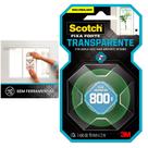 Fita Dupla Face Transparente 3M Scotch Fixa Forte 12mm x 2m Uso Interno Alta Fixação Fita Dupla Face Transparente 3M Scotch Fixa Forte 12mm x 2m Uso Interno Alta Fixação
