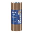 Fita Empacotamento Pratik 48mmx45m Marrom - Embalagem com 5 Unidades