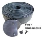 Fita Fechamento Portão 50m X 10cm + 50 Arrebite P/Acabamento