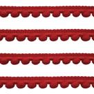 Fita Grelot Pompom 11mm Luli Rolo com 10 Metros Fita Grelot Pompom 11mm Luli Rolo com 10 Metros