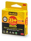 Fita isolante anti-chama preto 3m scotch 33+ 19mmx 10m