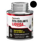Fita Isolante Líquida 200ml Preta Impermeabiliza e Isola até 6500v Quimatic Tapmatic