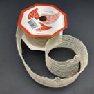 Fita Juta Metálica Rolo Decoração Natal 60mm x 50m Kit 6pçs Fita Juta Metálica Rolo Decoração Natal 60mm x 50m Kit 6pçs