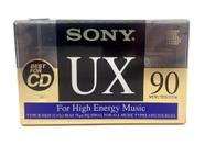 Fita K7 (cassete) Sony UX 90 Tipo II de alta polarização, 90 minutes Fita K7 (cassete) Sony UX 90 Tipo II de alta polarização, 90 minutes