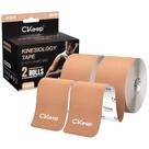 Fita Kinesiológica CKeep 2 Rolos 5 cm x 4,9 m Bege