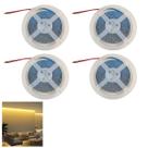 Fita Led 3000K 5 Metros 240 Leds 16W Kit 4 Unidades Casa Apartamento Sala Quarto Sanca Teto Rebaixado Gesso Espelho Iluminaçao Comercial Residencial D