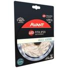 Fita led 4,8w/m 300 led 6500k ip20 5 metros + fonte avant