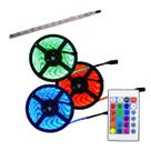 Fita LED 5 metros Luz RGB + Controlador ST5050 Fita LED 5 metros Luz RGB + Controlador ST5050
