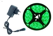 Fita Led 5 Metros Luz Verde Com Fonte Bivolt Ip20