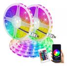 Fita Led 5050 Rgb 16 Cores 5m Bluetooth Ritmo Musical Com Controle Remoto TB5049 Fita Led 5050 Rgb 16 Cores 5m Bluetooth Ritmo Musical Com Controle Remoto TB5049