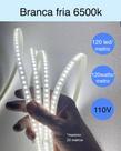 Fita led alto brilho 120 led mangueira chata 110V por metro