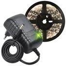 Fita Led Branco Quente Luz 5 Metros Tensão 12v Leds Fonte Fita Led Branco Quente Luz 5 Metros Tensão 12v Leds Fonte