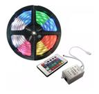 Fita Led Colorida 5050 Rgb 5m 16 Cores Controle Pronto Entre Fita Led Colorida 5050 Rgb 5m 16 Cores Controle Pronto Entre