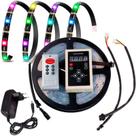 Fita Led Digital 5m Rgb 6803 133 Efeitos + Fonte + controlador + controle remoto - ESTROBOSCOPICA PARA FESTAS