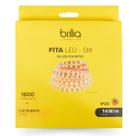 Fita led dimerizável 14w/m 2700k ip20 12v luz quente 5m - brilia