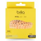 Fita led dimerizável 4,8w/m 3000k ip20 12v luz morna 5m - brilia
