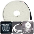 Fita Led Luz Neon Prova D'água Embiente Externo Super Brilhante Branco Frio FITANEONBF