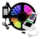 Fita LED Rgb 5050 5metros 300leds+controle+fonte 12v