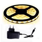 Fita Led Rolo 5m 300 Leds Silicone Iluminação Decoração Branco Quente