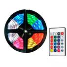 Fita Led Strip Rgb Usb 3 Metros Em Rolo Adesivo Com Controle Remoto - Incolor Fita Led Strip Rgb Usb 3 Metros Em Rolo Adesivo Com Controle Remoto - Incolor