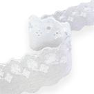 Fita Lese Laise Bordado Inglês 5cm X 13,7m Branco - 3Un