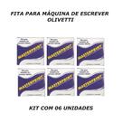 Fita maquina de escrever olivetti kit 6 unidades Fita maquina de escrever olivetti kit 6 unidades
