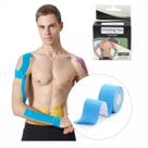 Fita masculina Kinesio Bandagem Elástica Funcional Fisioterapia Muscular para o corpo