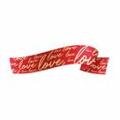 Fita Maxi Love Vermelho/Ouro 32mmx100m, Albano.