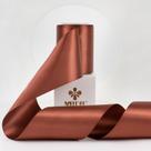 Fita MEEDEE Rust Satin Lux de dupla face 7,5 cm de largura 10 m