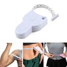 Fita Métrica Corporal Automática Retrátil Fitness 150cm Medição de Corpo Cintura