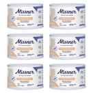 Fita Microporosa Bege 2,5cm x 4,5m Missner - Kit com 06 Unidades