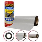 Fita Multiuso Autoadesiva Dryko Vedatudo 45cm x 10m Cinza Manta Asfáltica Impermeável Duto Rufo Cano Fita Multiuso Autoadesiva Dryko Vedatudo 45cm x 10m Cinza Manta Asfáltica Impermeável Duto Rufo Cano