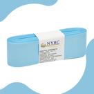 Fita Para Laço De Gorgurão Azul Bebê - 22mm C/10 Metros - Nybc