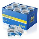 Fita para pintores: azul peão, 5 cm de largura, 24 rolos, 1200 m no total